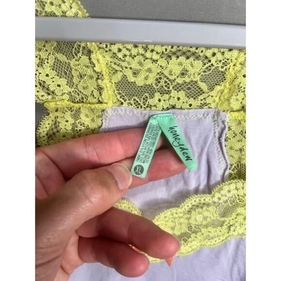 Honey Dew Tank top Fairy Y2K Retro Green Purple Lace 2000s Princess Baby Doll - Picture 7 of 11